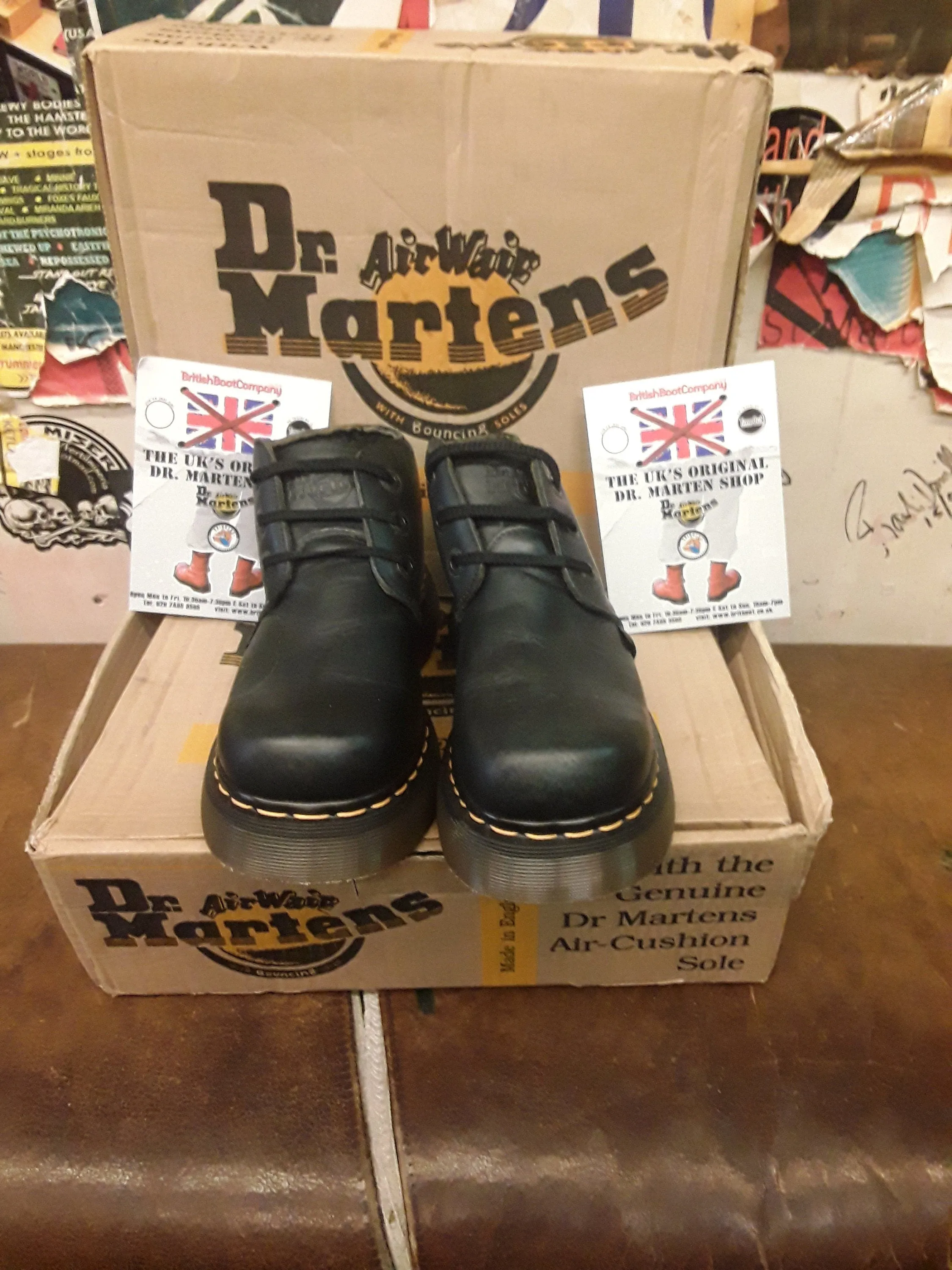Dr Martens Vintage 90's, Size UK4, Made in England, Women's Black Boots / 8352