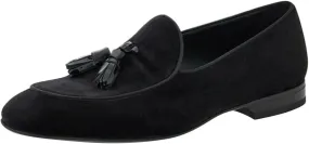FSJ Men's Retro Round Toe Tassel Loafers Suede Fashion Casual Slip-On Flats Comfortable Driving Luxury Wedding Prom Moccasin Shoes Size 4-16 US