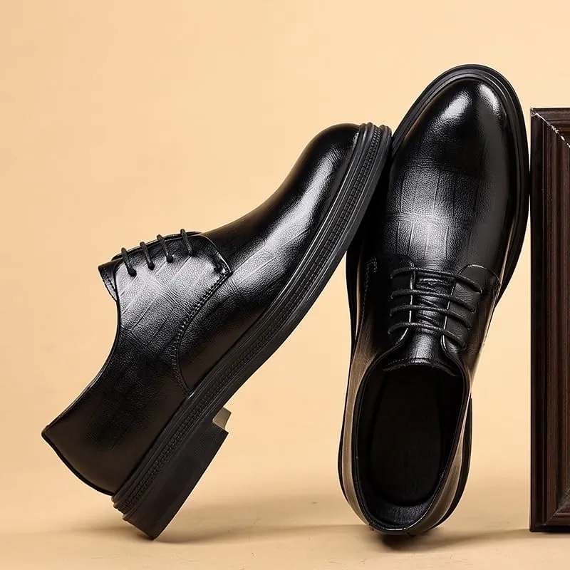 Men's Cap-Toe Oxford Formal Shoes - Breathable Lining Dress Shoes for Business Meetings, Corporate Events & Special Occasions (Slip-Resistant Sole)