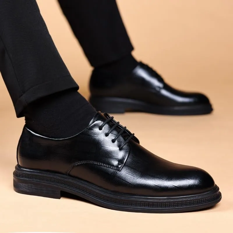 Men's Cap-Toe Oxford Formal Shoes - Breathable Lining Dress Shoes for Business Meetings, Corporate Events & Special Occasions (Slip-Resistant Sole)