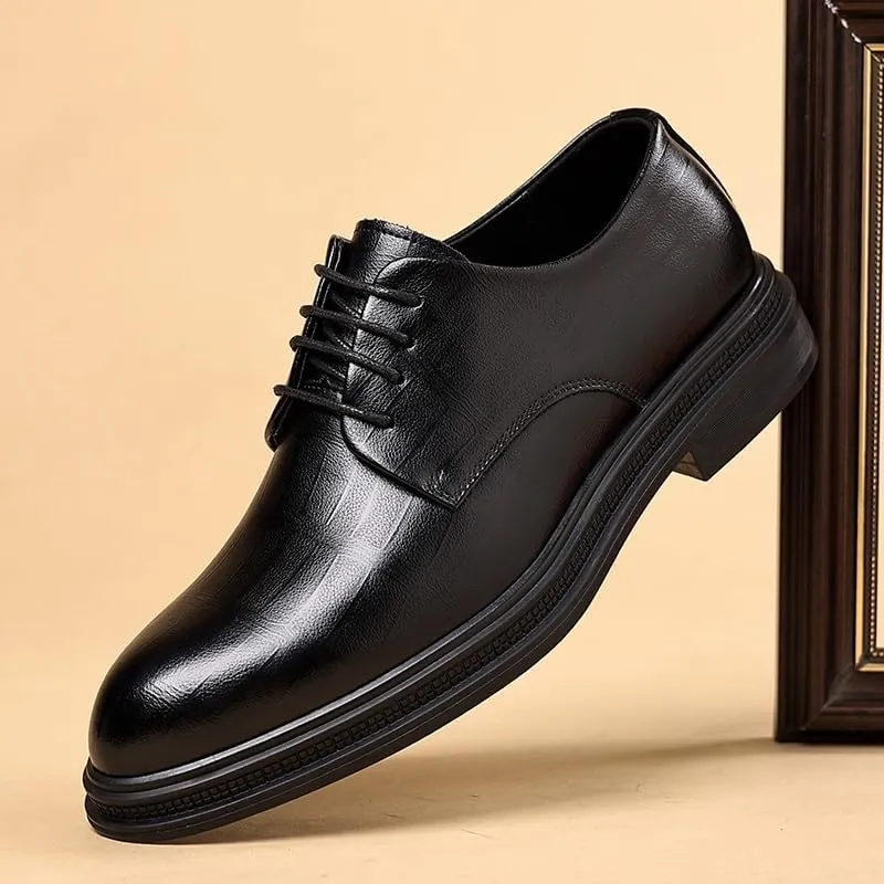 Men's Cap-Toe Oxford Formal Shoes - Breathable Lining Dress Shoes for Business Meetings, Corporate Events & Special Occasions (Slip-Resistant Sole)