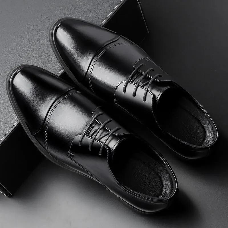 Mens Derby Shoes Footwear Slip-on Dress Shoes Non-Slip Breathable