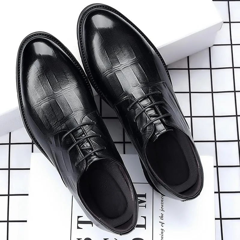 Mens Dress Shoes Classic Formal Oxford Shoes Luxury Classic Business Lace Up Dress Shoes