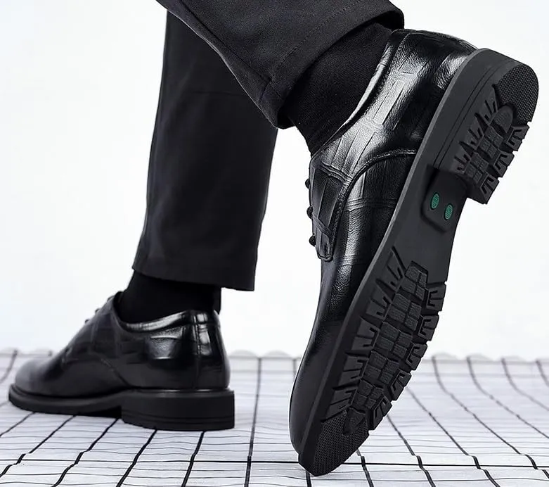 Mens Dress Shoes Classic Formal Oxford Shoes Luxury Classic Business Lace Up Dress Shoes