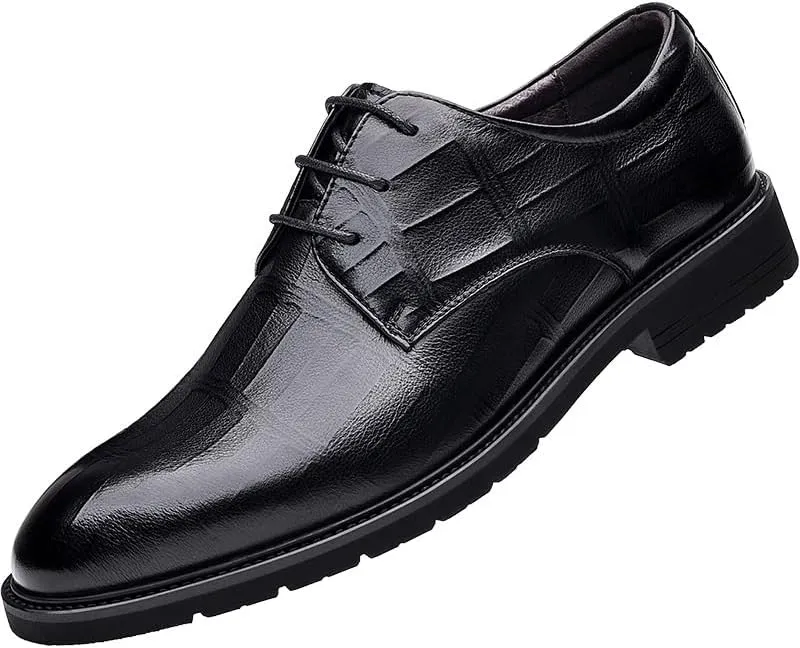 Mens Dress Shoes Classic Formal Oxford Shoes Luxury Classic Business Lace Up Dress Shoes