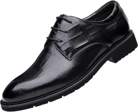 Mens Dress Shoes Classic Formal Oxford Shoes Luxury Classic Business Lace Up Dress Shoes