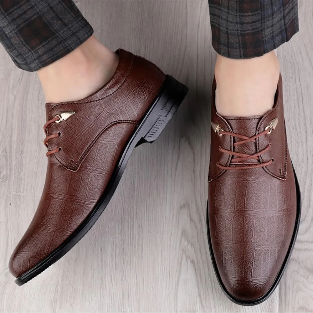Mens Leather Oxford Shoes Formal Wedding Fashion Shiny Patent Leather Dress Shoes