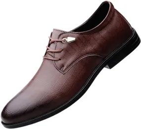 Mens Leather Oxford Shoes Formal Wedding Fashion Shiny Patent Leather Dress Shoes