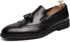 Men's Penny Loafers Tassels Casual Slip-On Shoes and Weeding Dress Shoes for Men