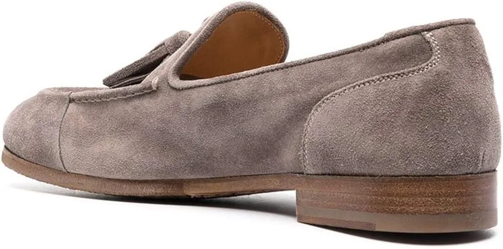 YDN Women Casual Low Heel Loafers Round Toe Slip On Tassels Flats Comfort Shoes for Women Size 4-15 US